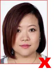 Unacceptable passport photo