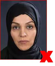 Unacceptable passport photo