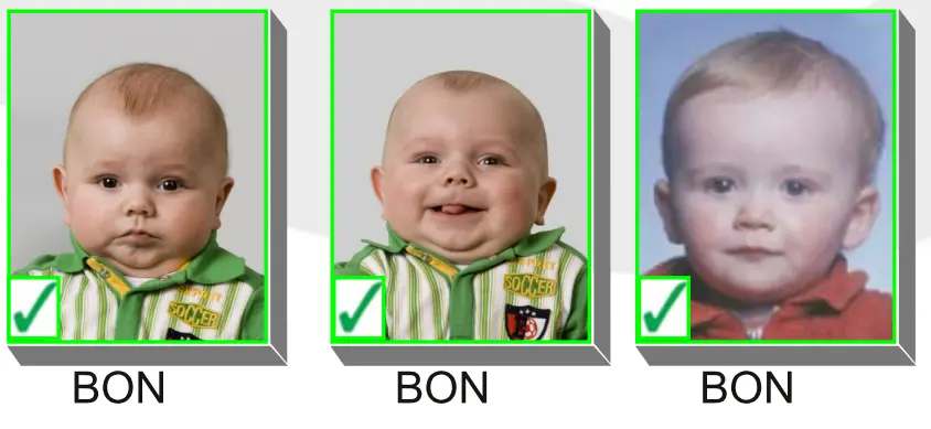 Belgium children passport photo