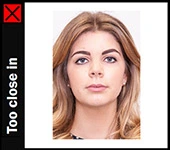 Unacceptable Ireland passport photo