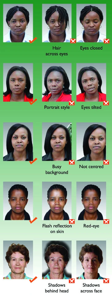 South africa passport photo