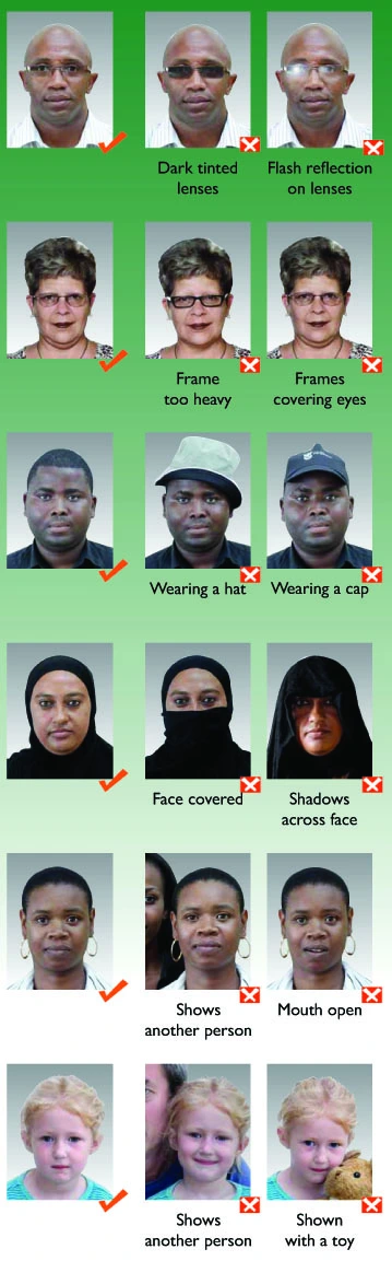 South africa passport photo